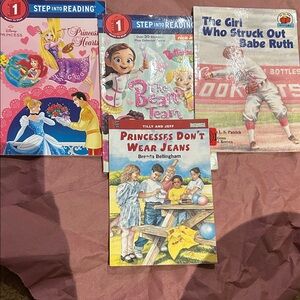 Scholastic Kids Picture Book Bundle for Girls - Pink, Yellow, Blue, Red Covers